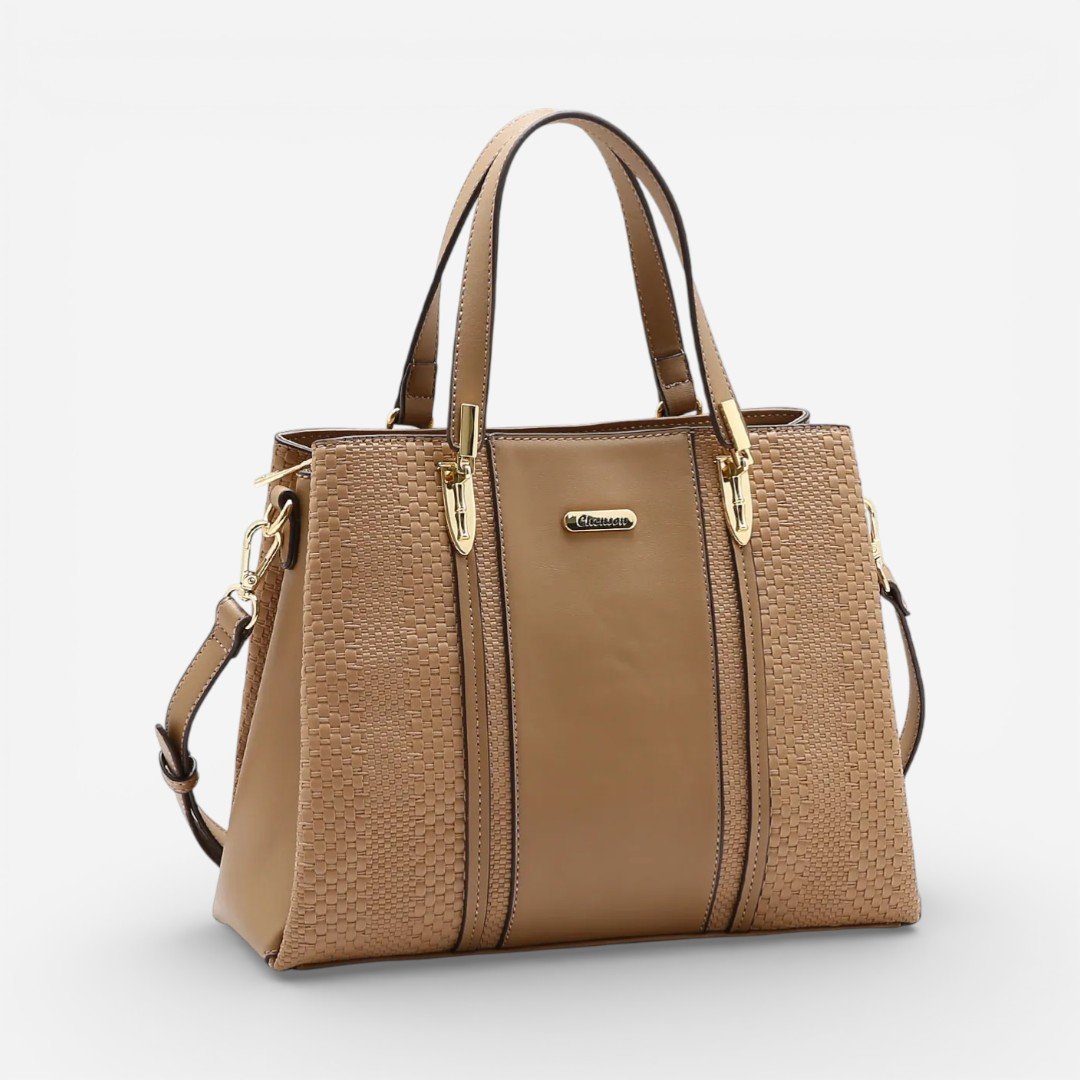 Bolsa Feminina Chenson Mão Mini Tressê Natural