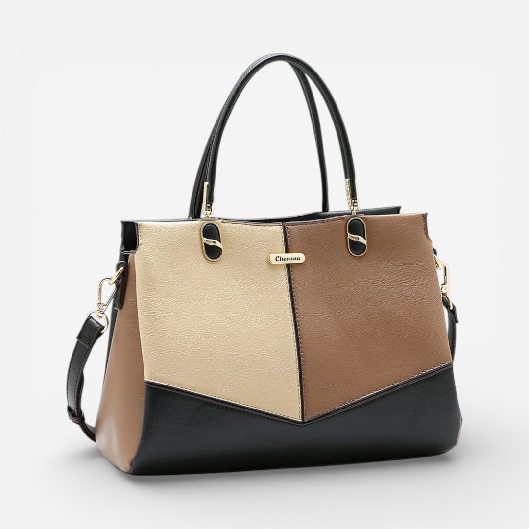 Bolsa Feminina Chenson Mão Patchwork Clássico Preta