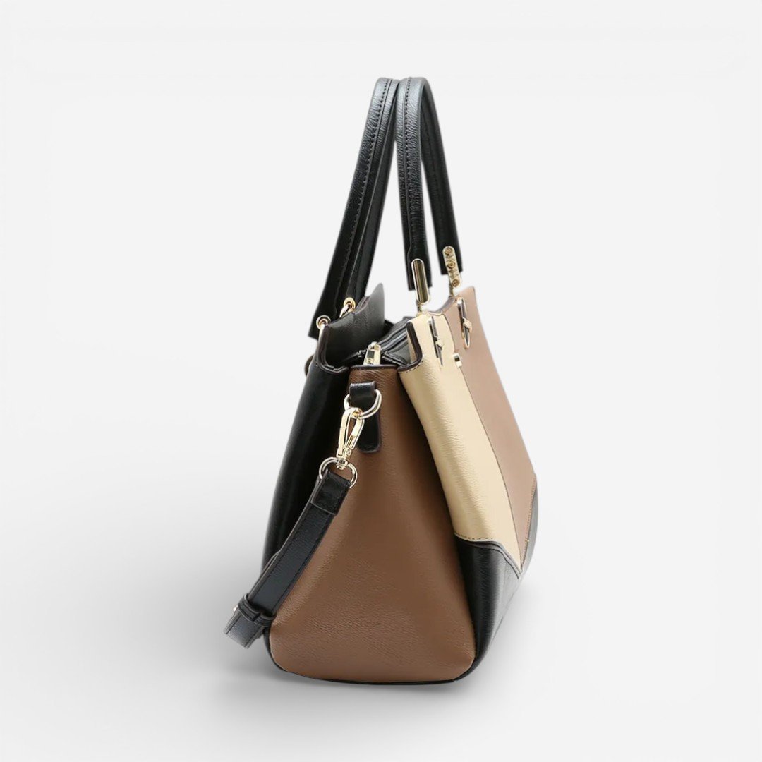 Bolsa Feminina Chenson Mão Patchwork Clássico Preta Preto 3