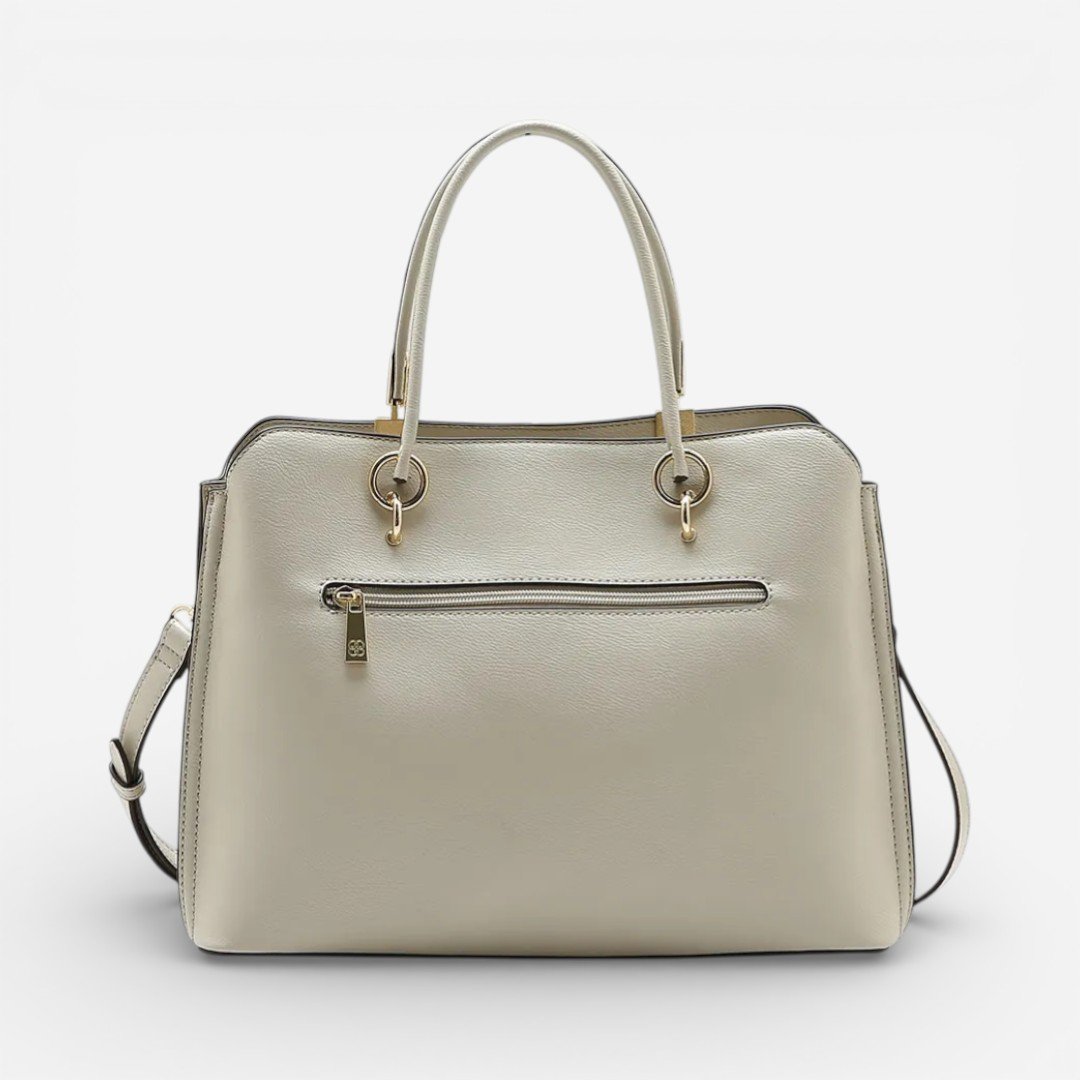 Bolsa Feminina Chenson Patchwork Clássico Natural Bege 2