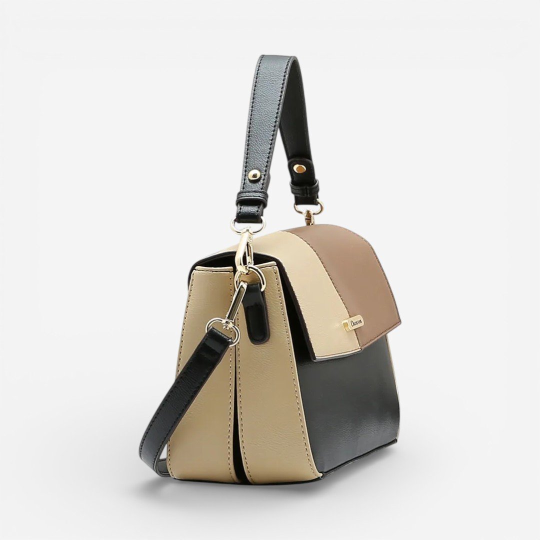 Bolsa Feminina Chenson Mão Patchwork Clássico Preta Preto 3