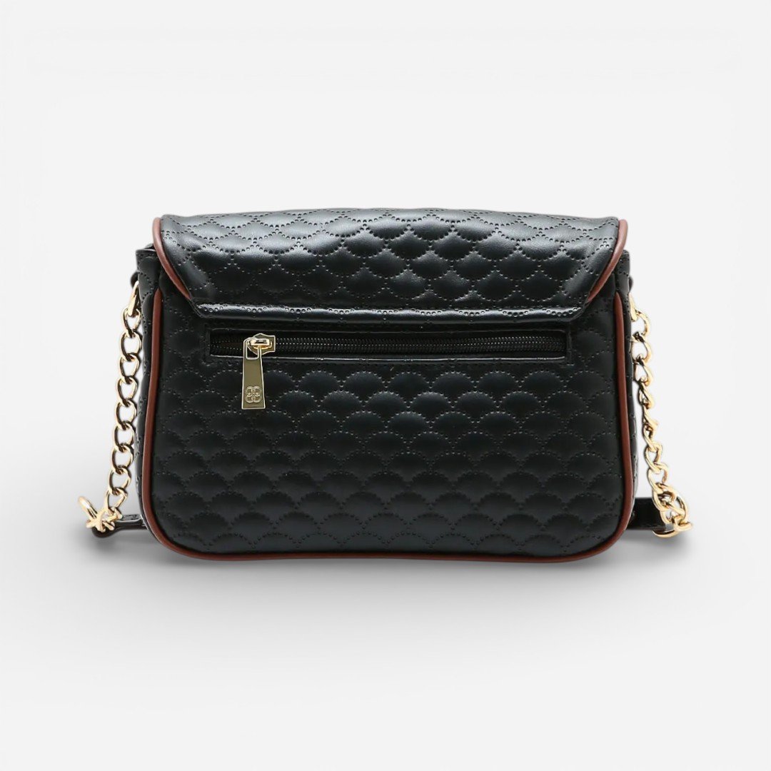 Bolsa Feminina Chenson Transversal Matelassê Cute Preto Preto 2