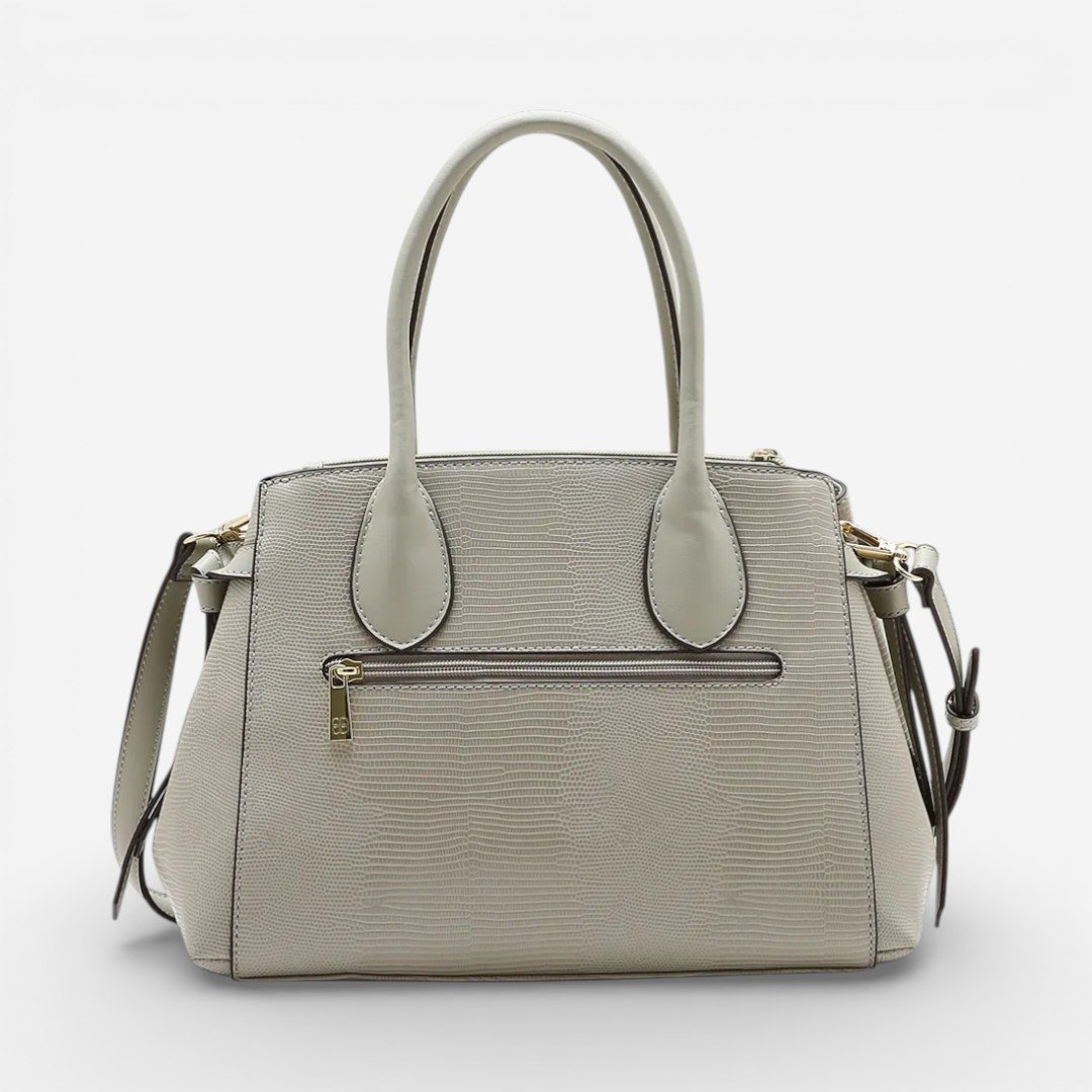 Bolsa Feminina Chenson Mão Lagarto Delicado Cinza Cinza 2