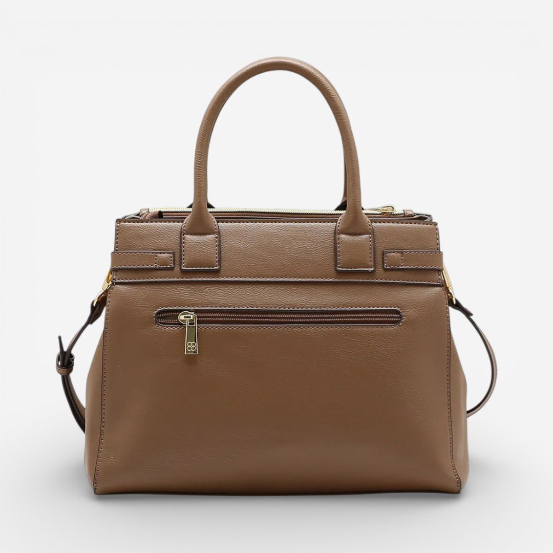 Bolsa Feminina Chenson Mão Detalhe Rebites Natural Bege 2