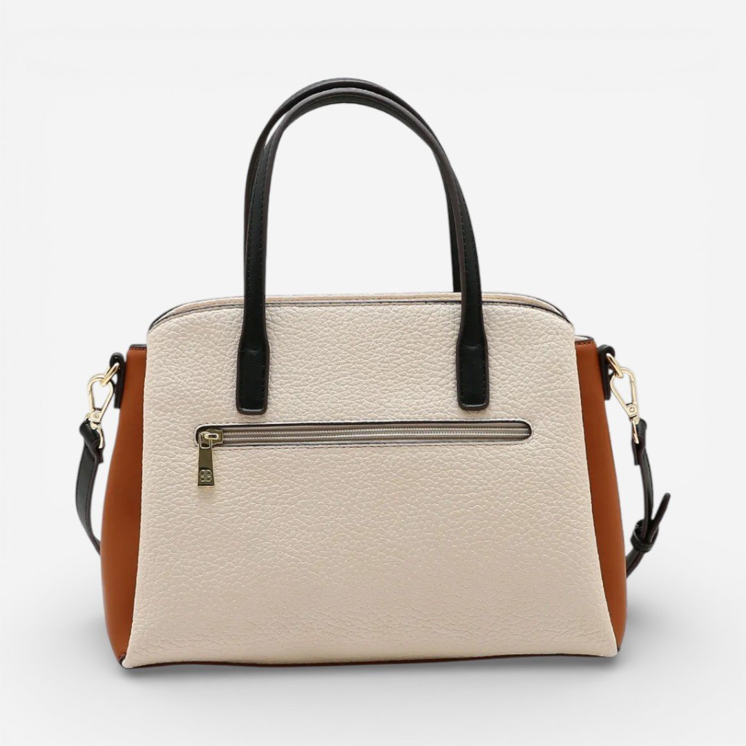 Bolsa Feminina Chenson Mão Contrastes Bege Bege 2