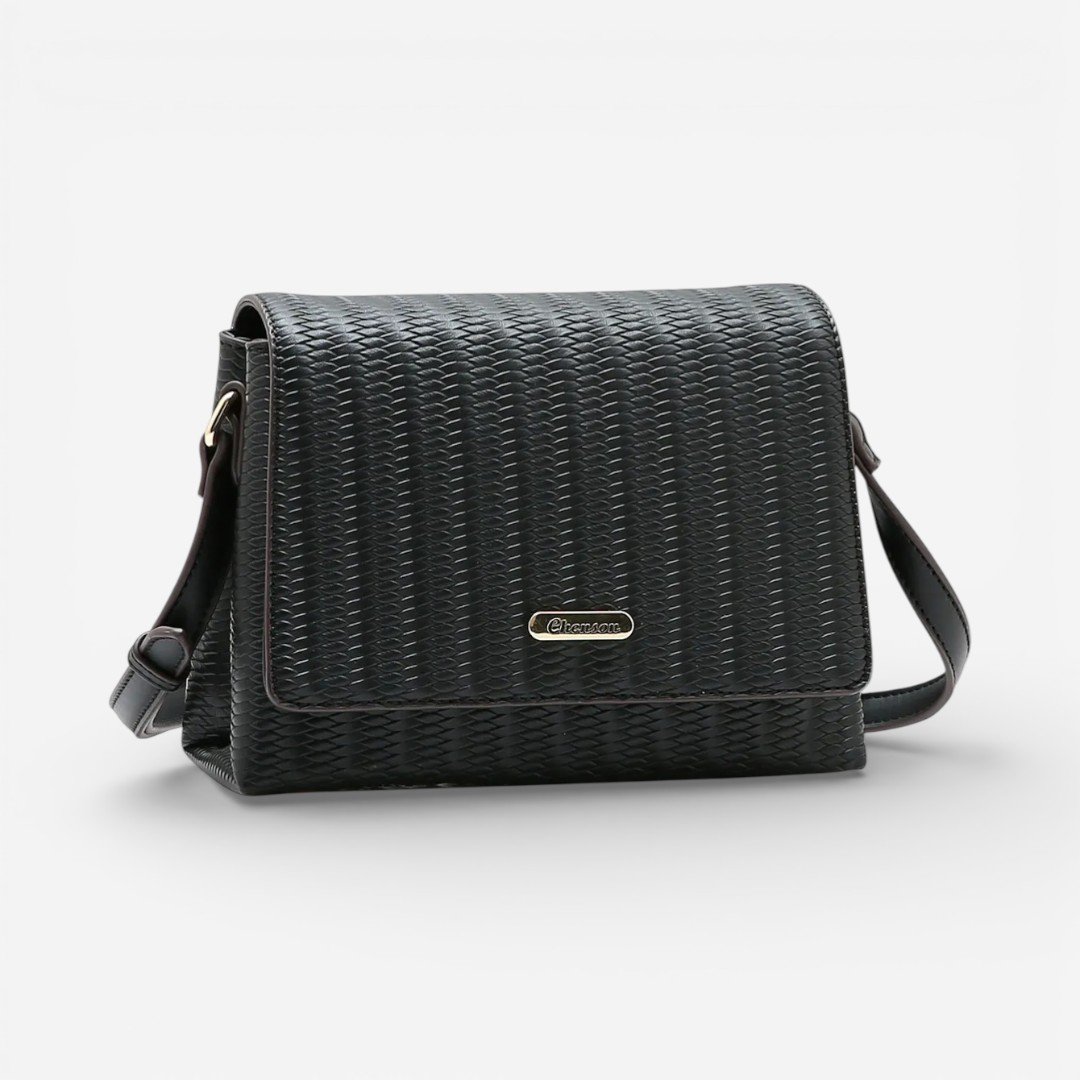 Bolsa Feminina Chenson Transversal Ferragem Delicada Preta