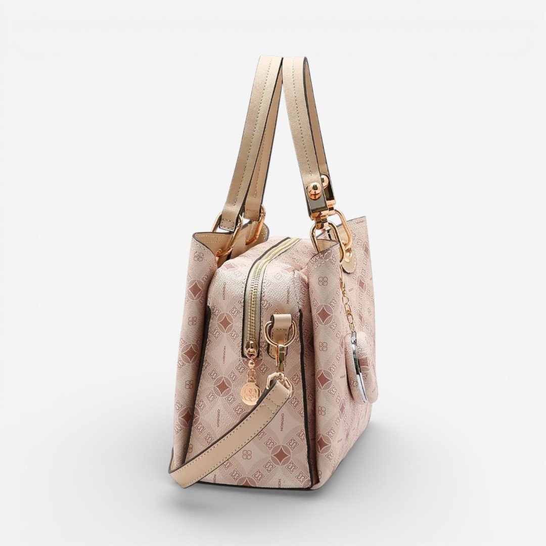 Bolsa Feminina Chenson Monograma Contemporâneo Bege Bege 3
