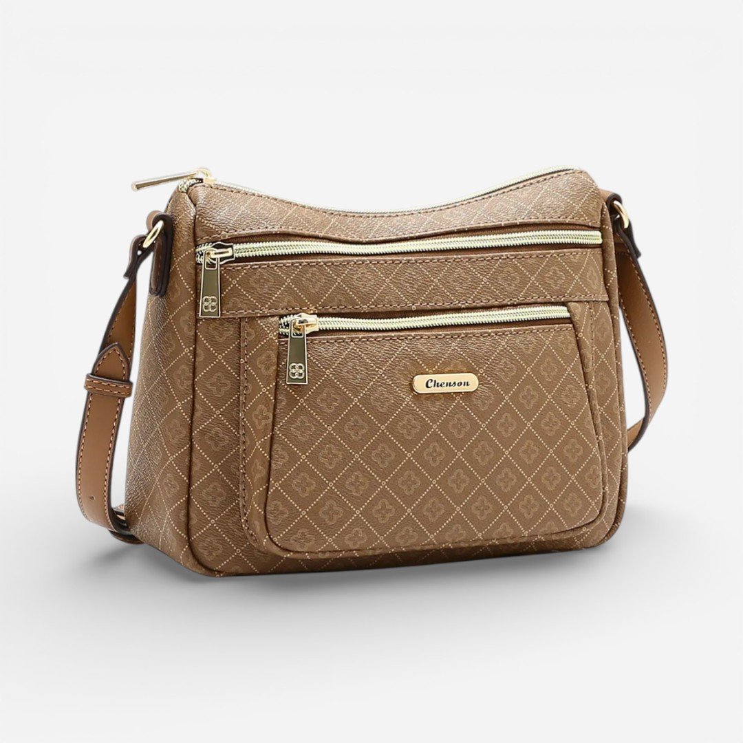 Bolsa Feminina Chenson Transversal Elemento Gráfico Natural