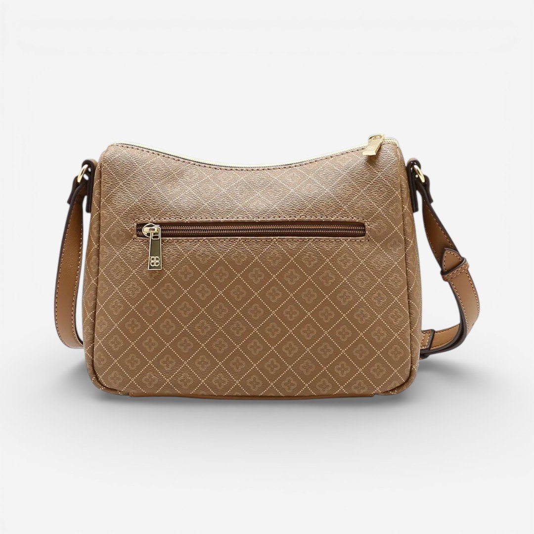 Bolsa Feminina Chenson Transversal Elemento Gráfico Natural Bege 2