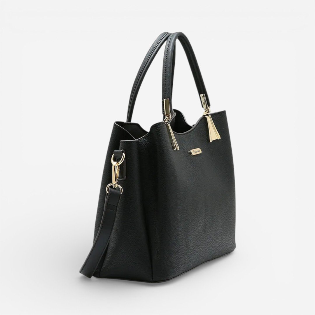 Bolsa Feminina Chenson Mão Contemporâneo Preta Preto 3