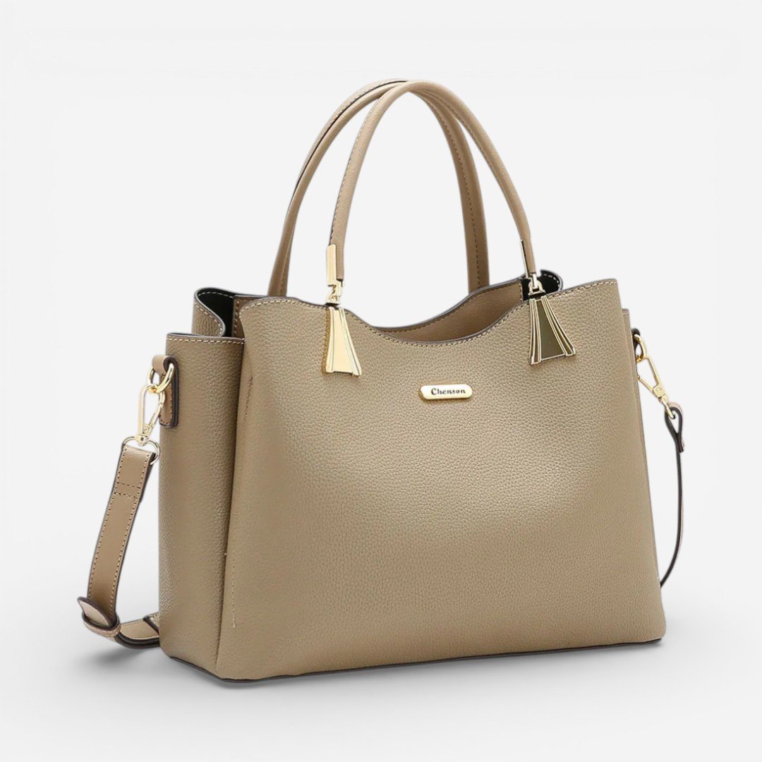 Bolsa Feminina Chenson Mão Contemporâneo Natural