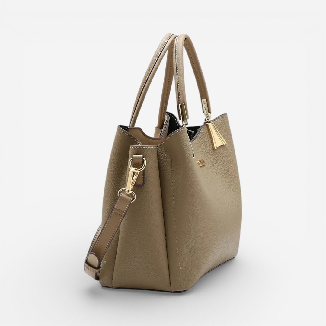 Bolsa Feminina Chenson Mão Contemporâneo Natural Bege 3