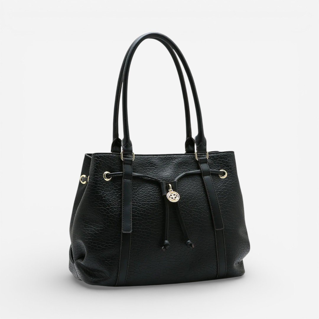 Bolsa Feminina Chenson Croco Soft Preta