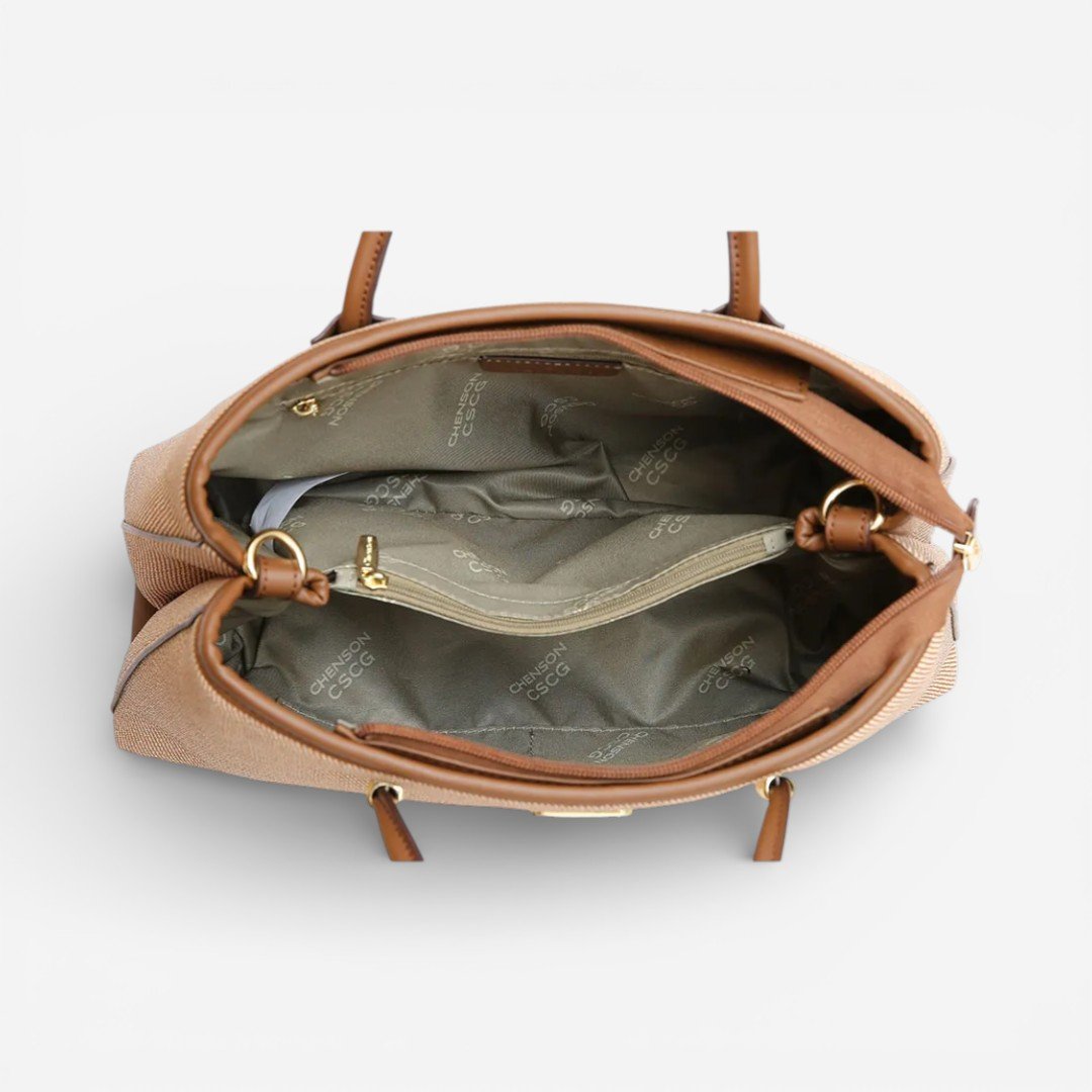 Bolsa Feminina Chenson Mão Clássico Chic Nude Bege 3