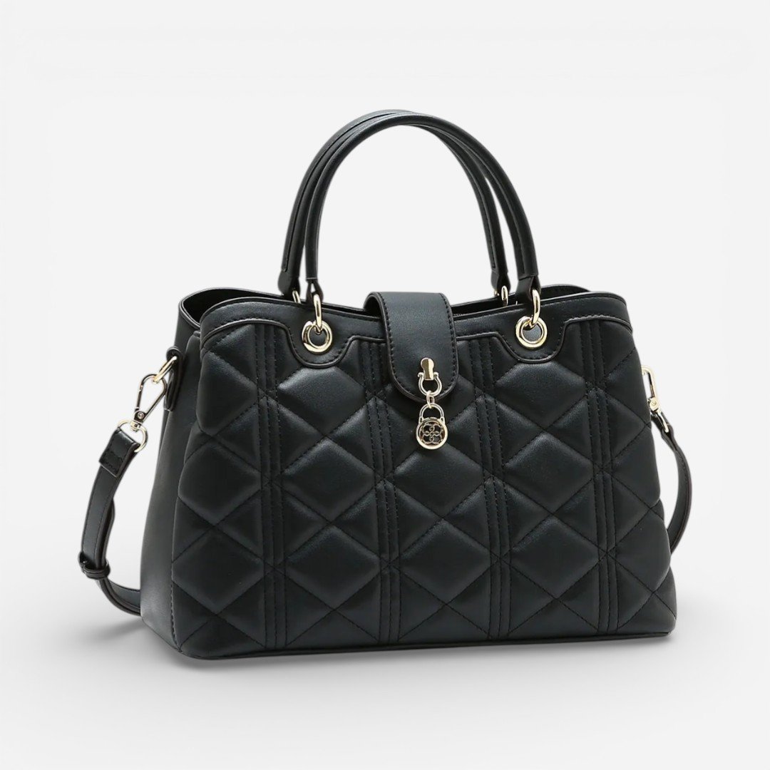 Bolsa Feminina Chenson Mão Matelassê Elegance Preta