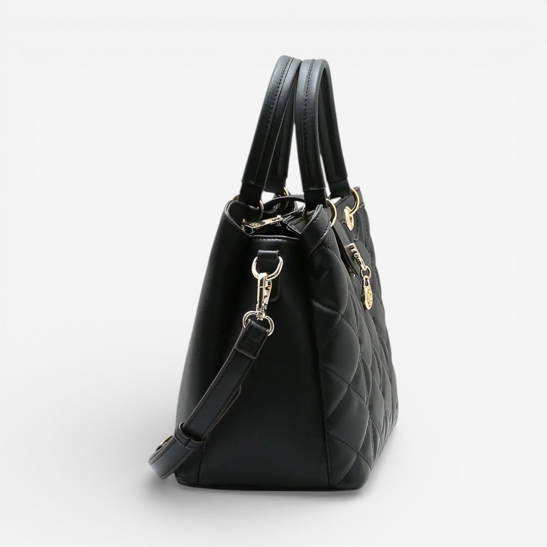 Bolsa Feminina Chenson Mão Matelassê Elegance Preta Preto 3