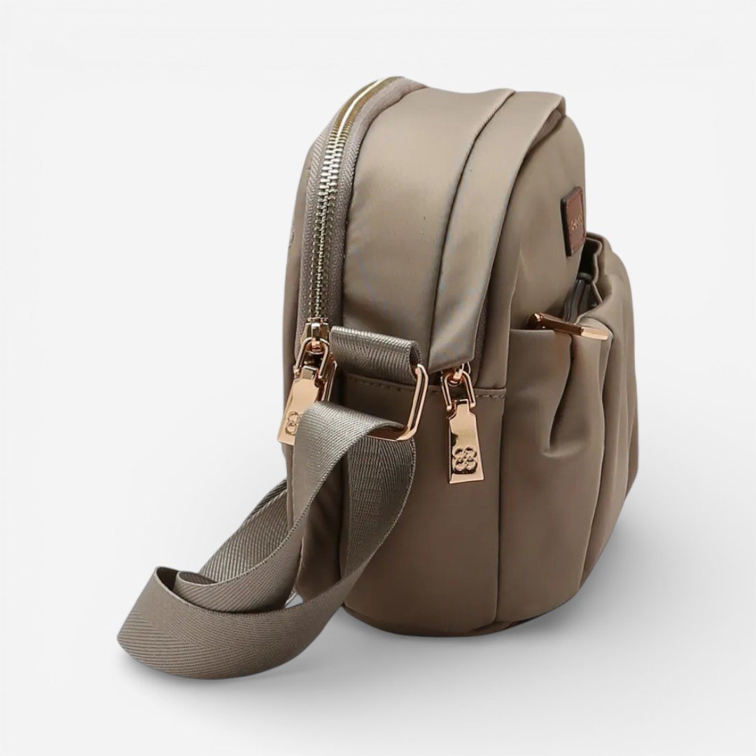 Bolsa Feminina Chenson Transversal Twill Nylon Natural Bege 3