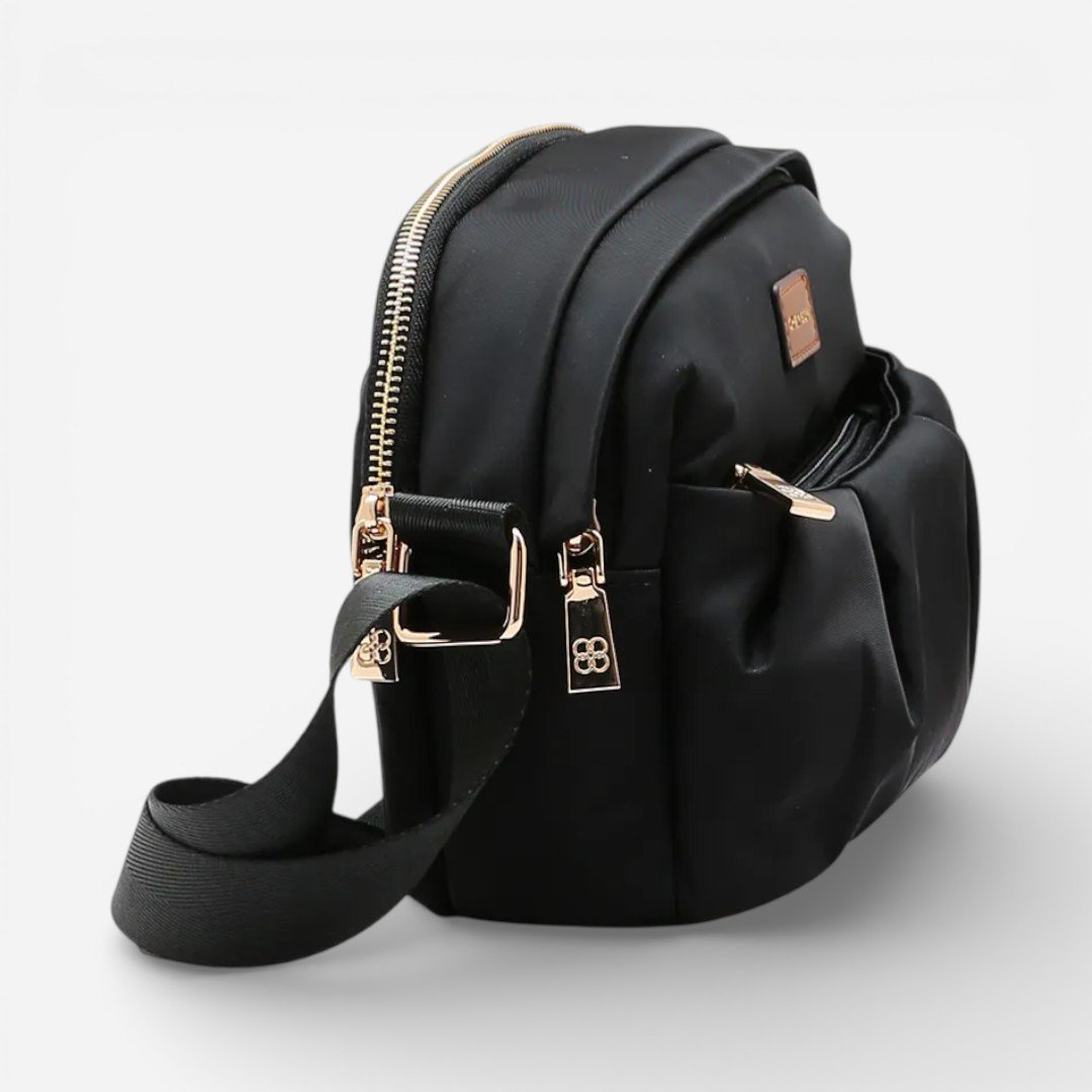 Bolsa Feminina Chenson Transversal Twill Nylon Preta Preto 3