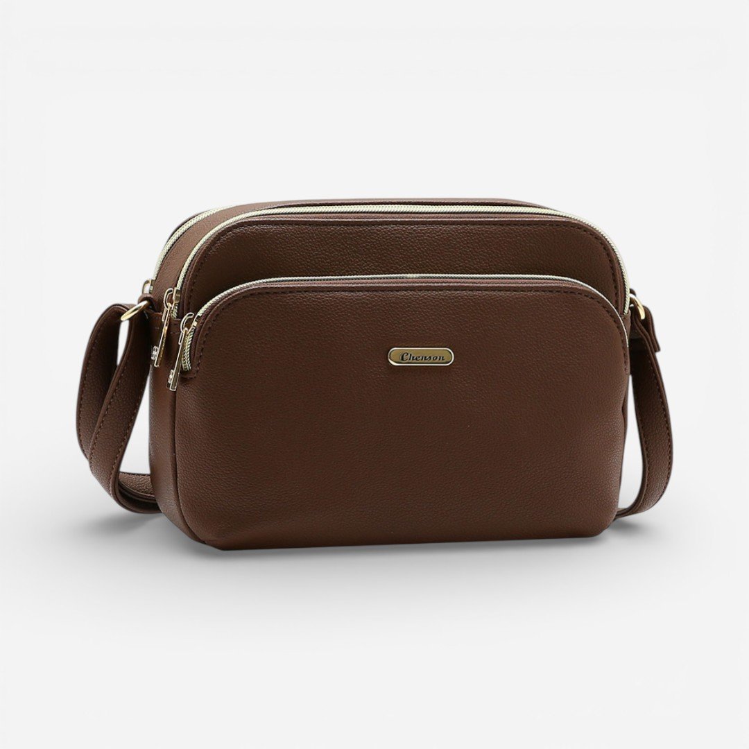 Bolsa Feminina Chenson Original Transversal Café