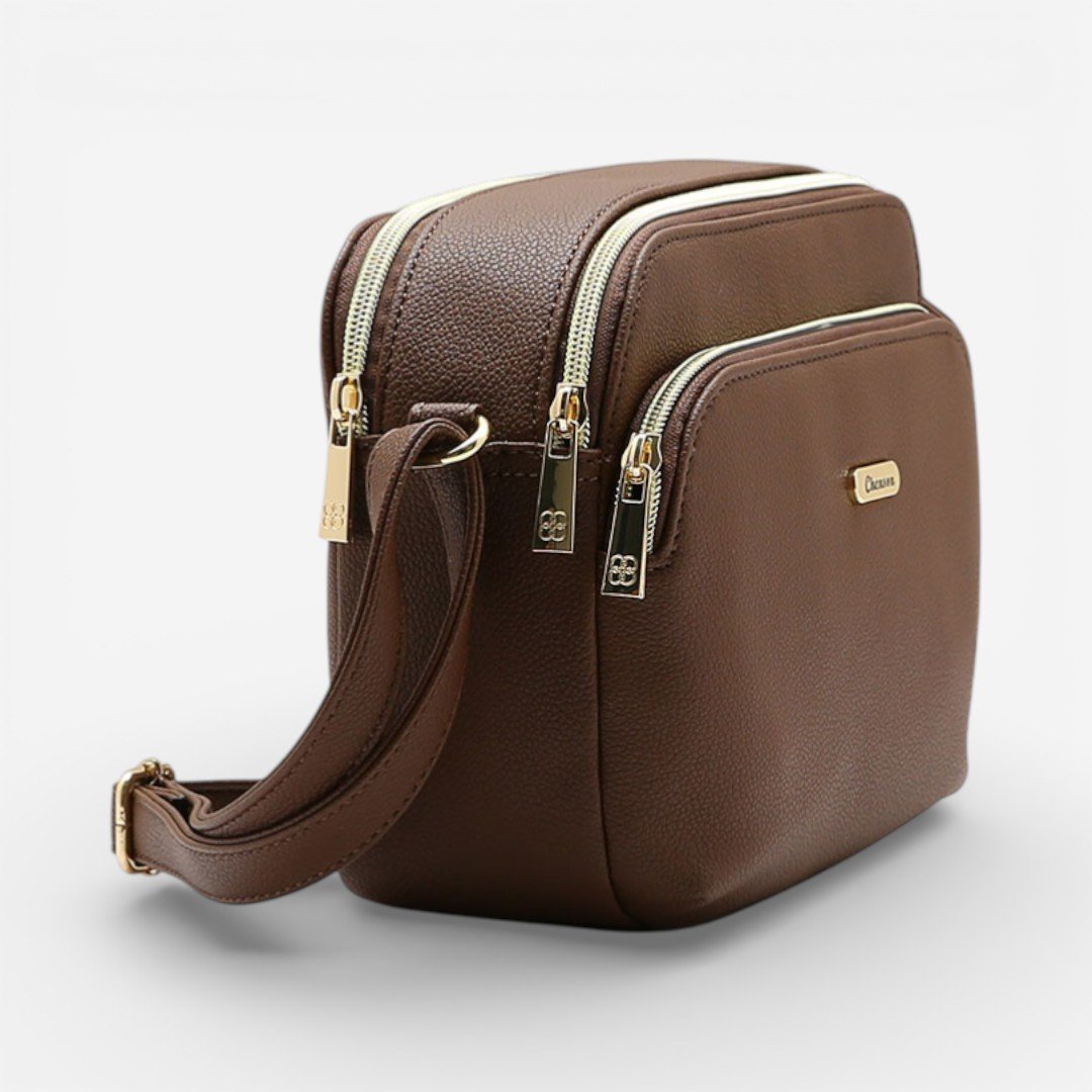 Bolsa Feminina Chenson Original Transversal Café Marrom 3