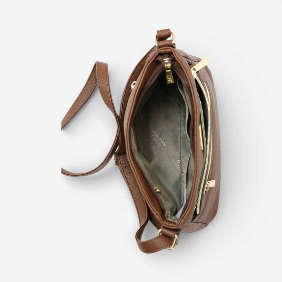 Bolsa Feminina Chenson Original Transversal Café Marrom 4