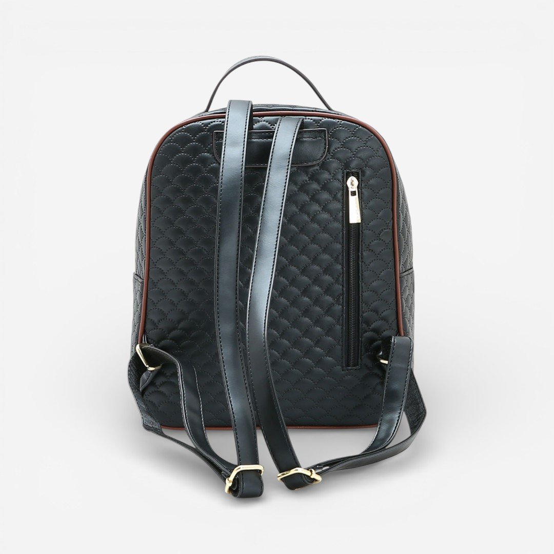 Mochila Feminina Chenson Matelassê Cute Preta Preto 2