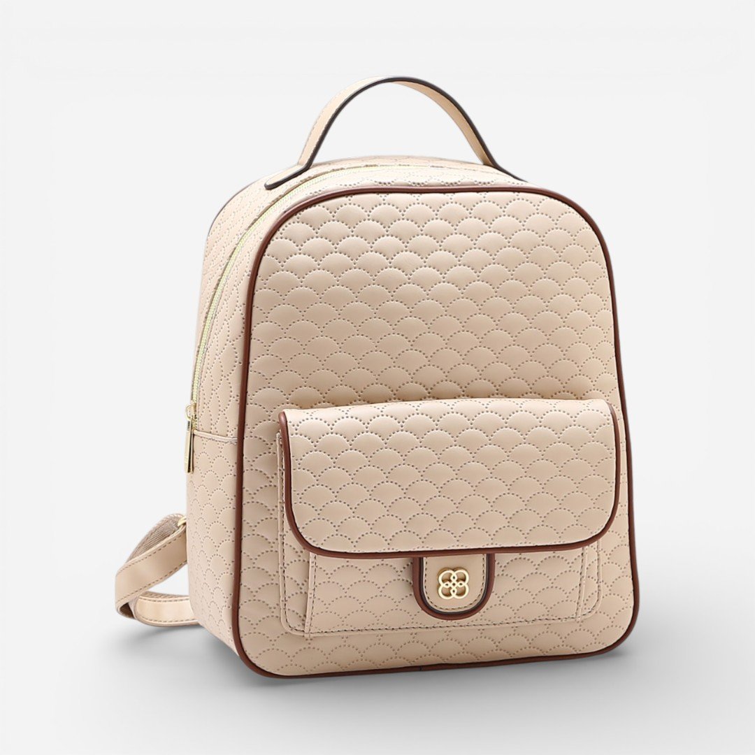 Mochila Feminina Chenson Matelassê Cute Natural