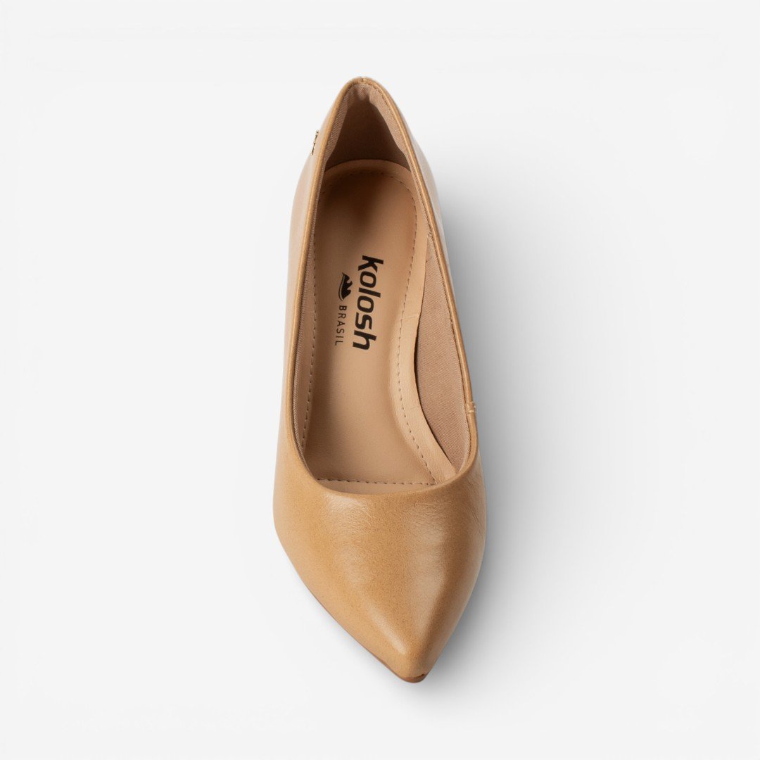 Sapato Scarpin Dakota Feminino Couro Caramelo Caramelo 5