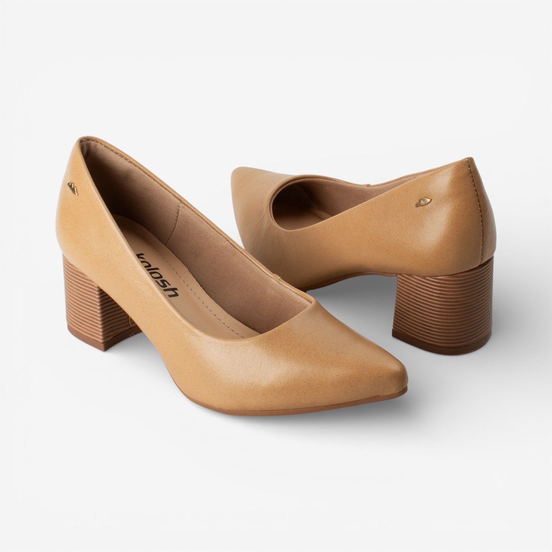 Sapato Scarpin Dakota Feminino Couro Caramelo Caramelo 6