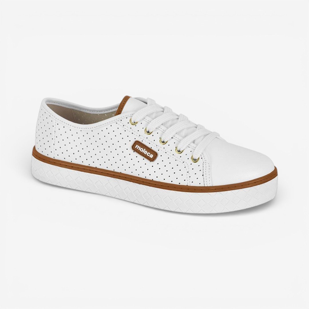 Tênis Moleca Casual Feminino Branco Branco 2