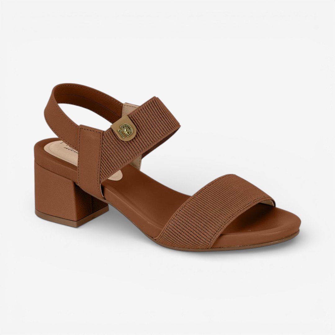 Sandália Modare Salto Feminina Marrom