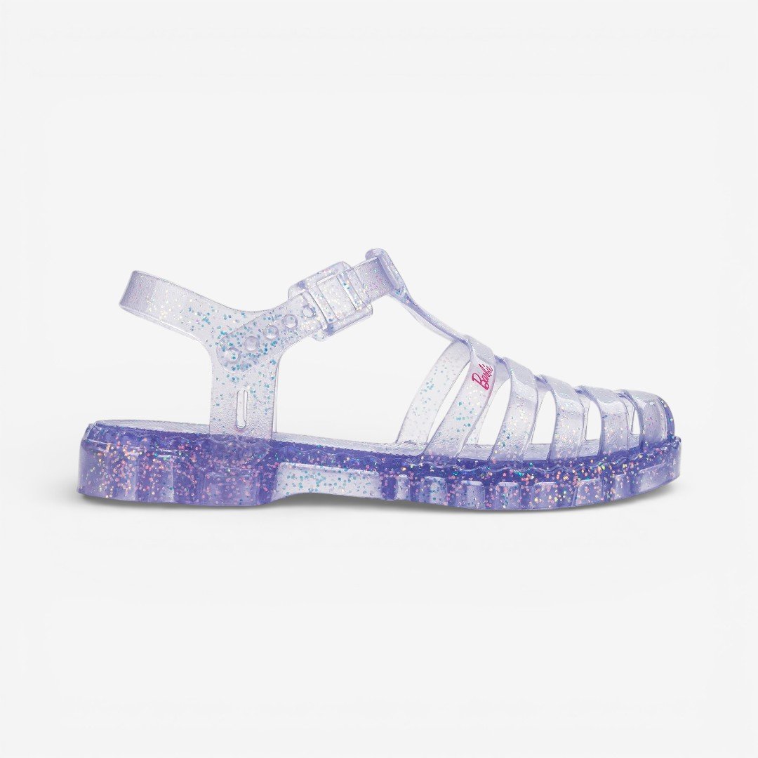 Sandália Infantil Vidro Glitter Barbie Duo Grendene Kids