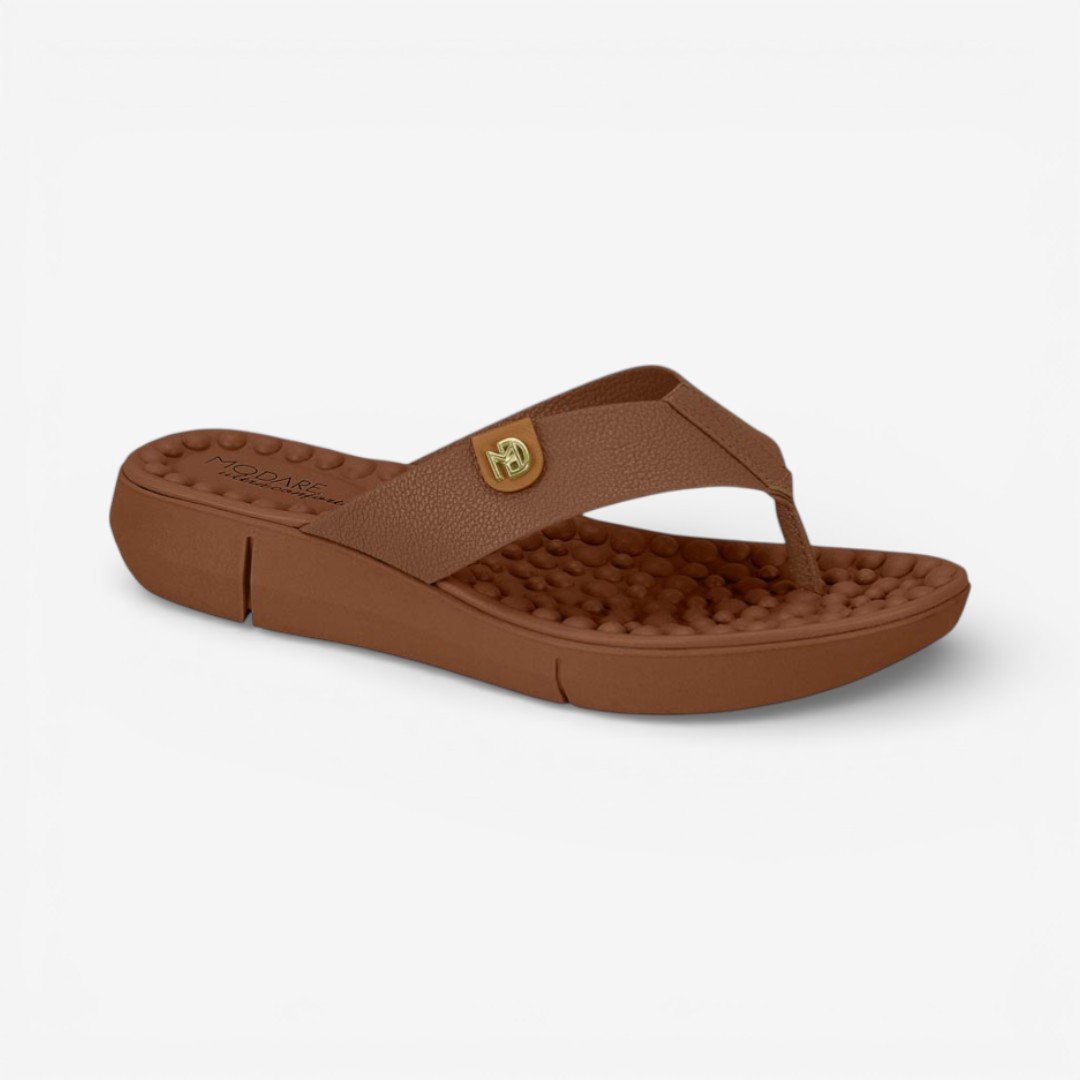 Chinelo Modare Conforto Feminino Marrom