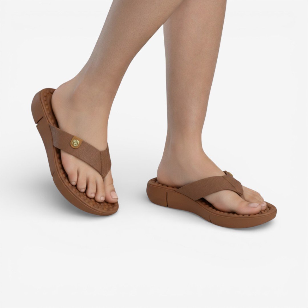 Chinelo Modare Conforto Feminino Marrom Marrom 2