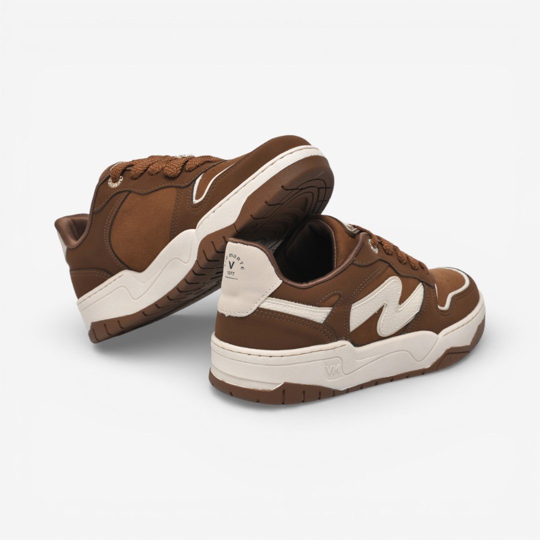 Tênis Via Marte Casual Marrom Marrom 3
