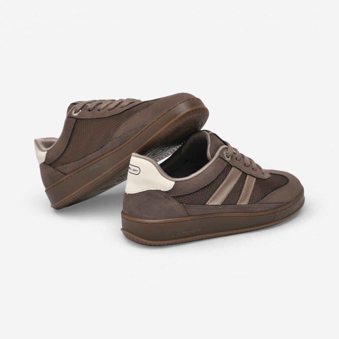 Tênis Casual Via Marte Marrom Marrom 4