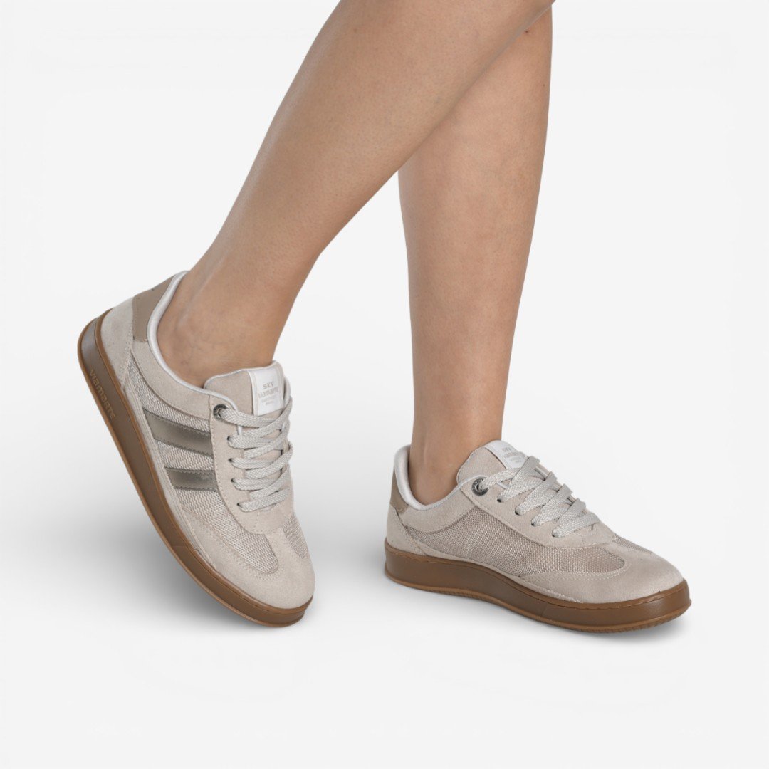 Tênis Via Marte Casual Bege Bege 2