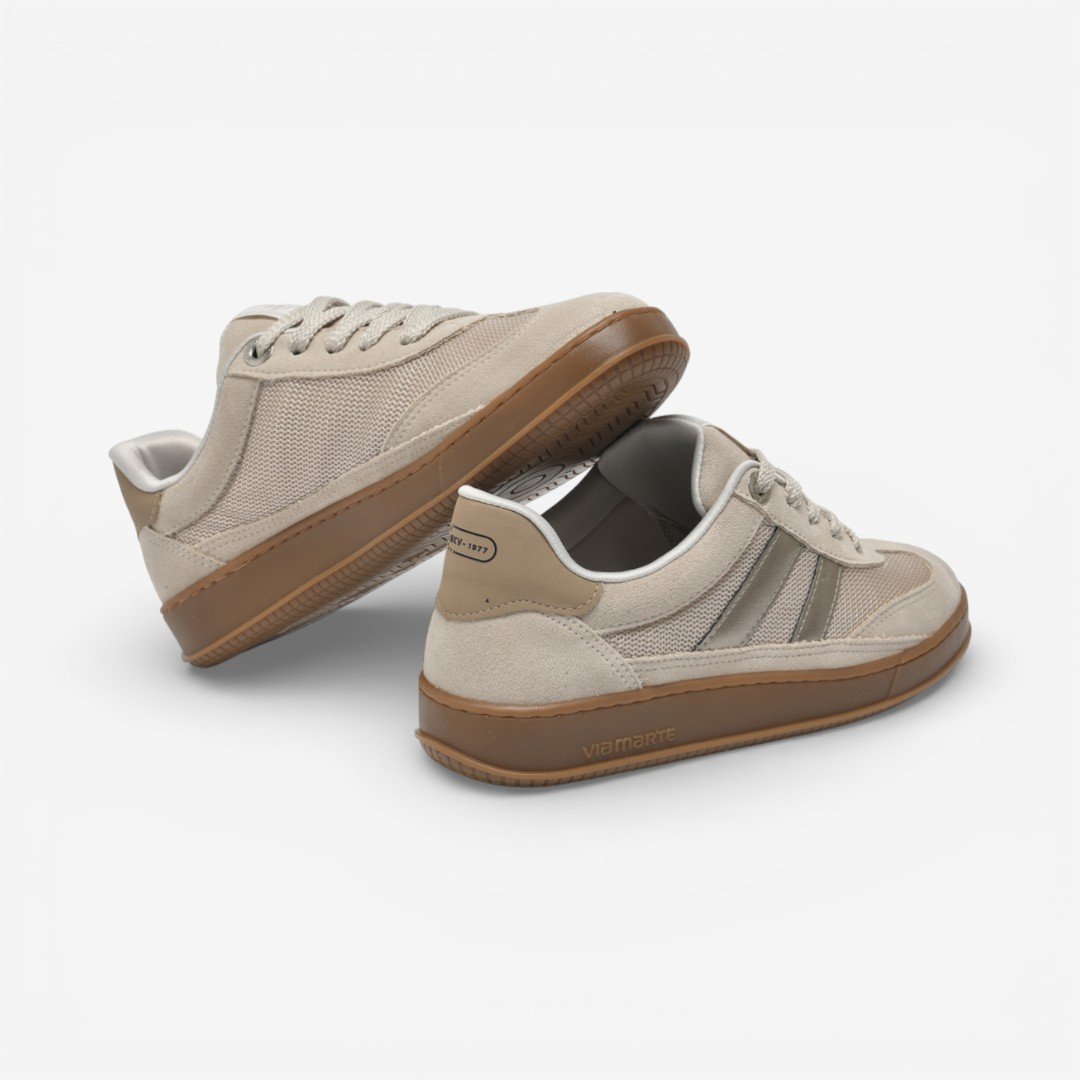 Tênis Via Marte Casual Bege Bege 3