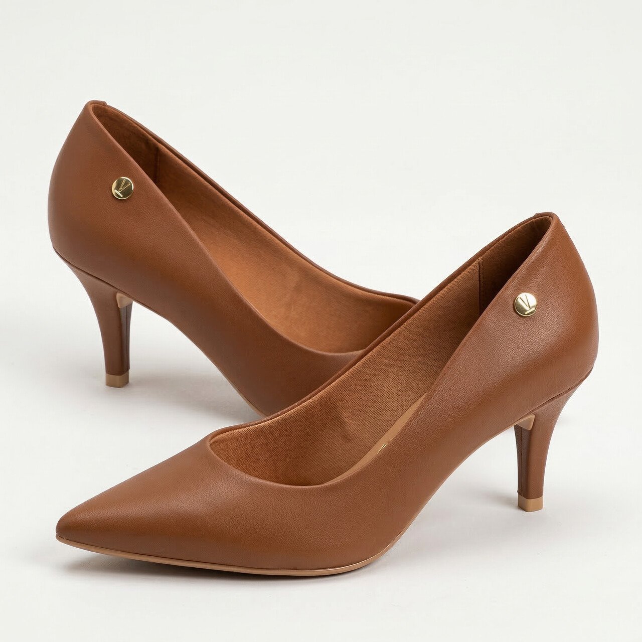 Scarpin Vizzano Salto Médio Marrom Marrom 3