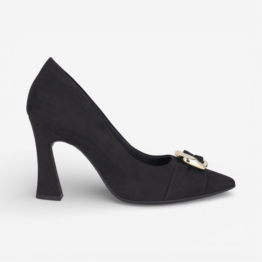 Scarpin Piccadilly Salto Alto Preto