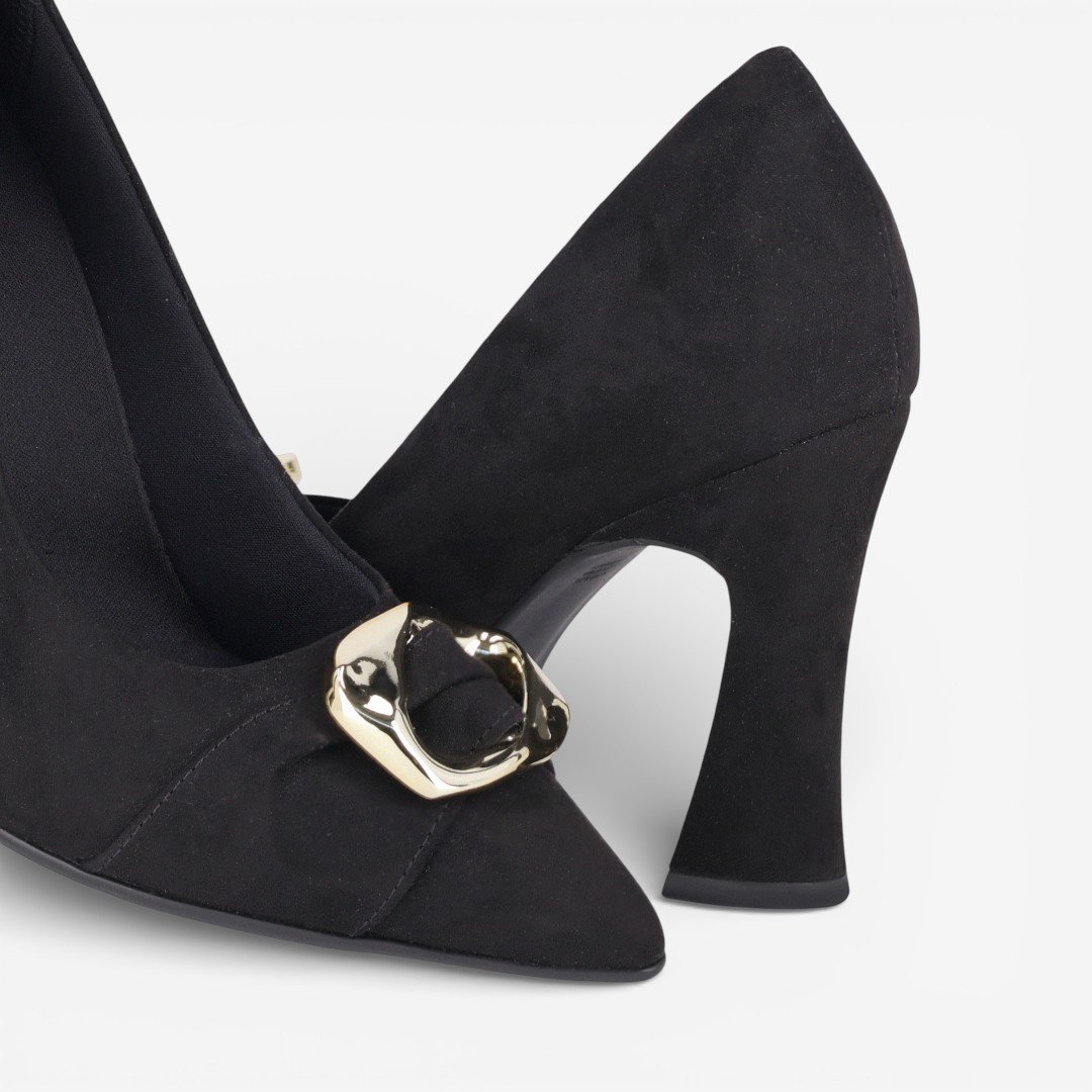 Scarpin Piccadilly Salto Alto Preto Preto 3