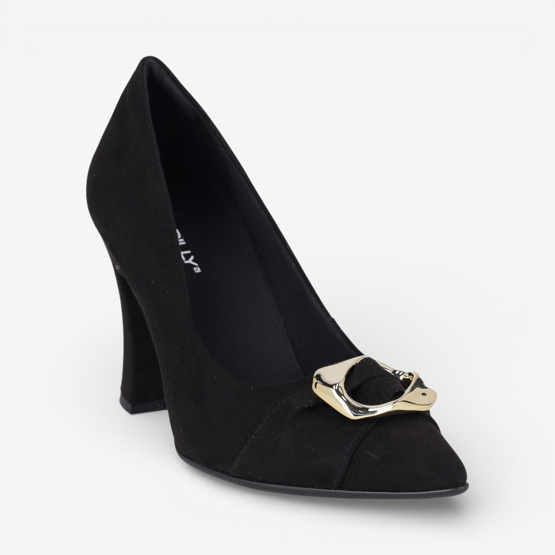 Scarpin Piccadilly Salto Alto Preto Preto 4