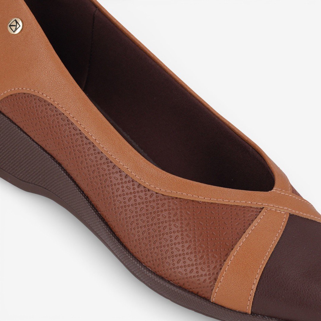 Sapato Piccadilly Anabela Marrom Marrom 3