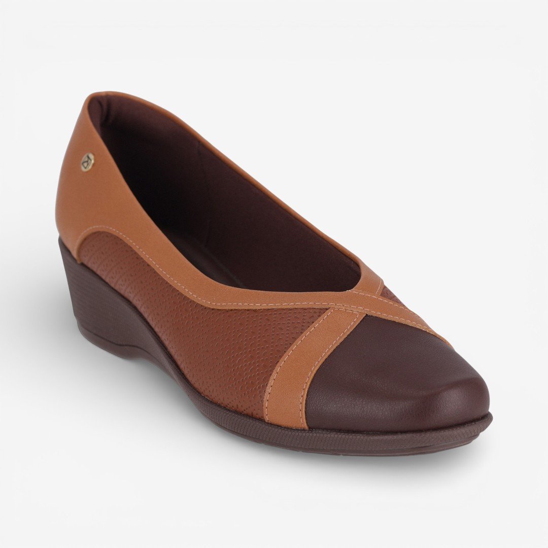Sapato Piccadilly Anabela Marrom Marrom 4