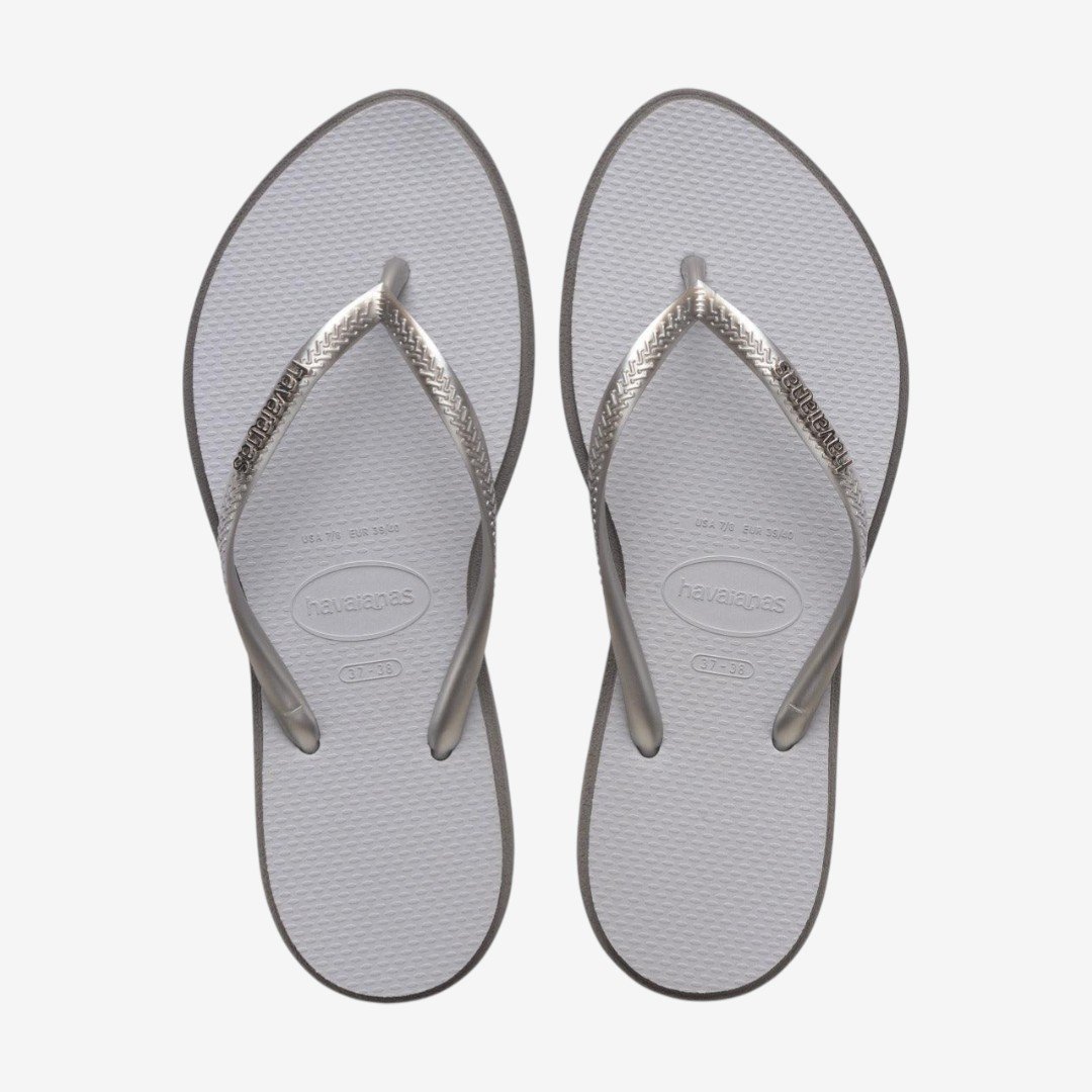 Chinelo Havaianas Slim Point Cinza