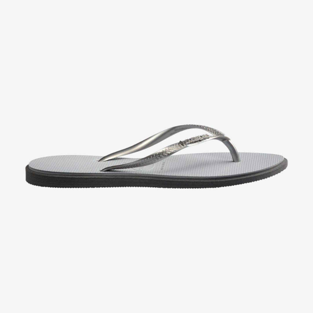 Chinelo Havaianas Slim Point Cinza Prata 4