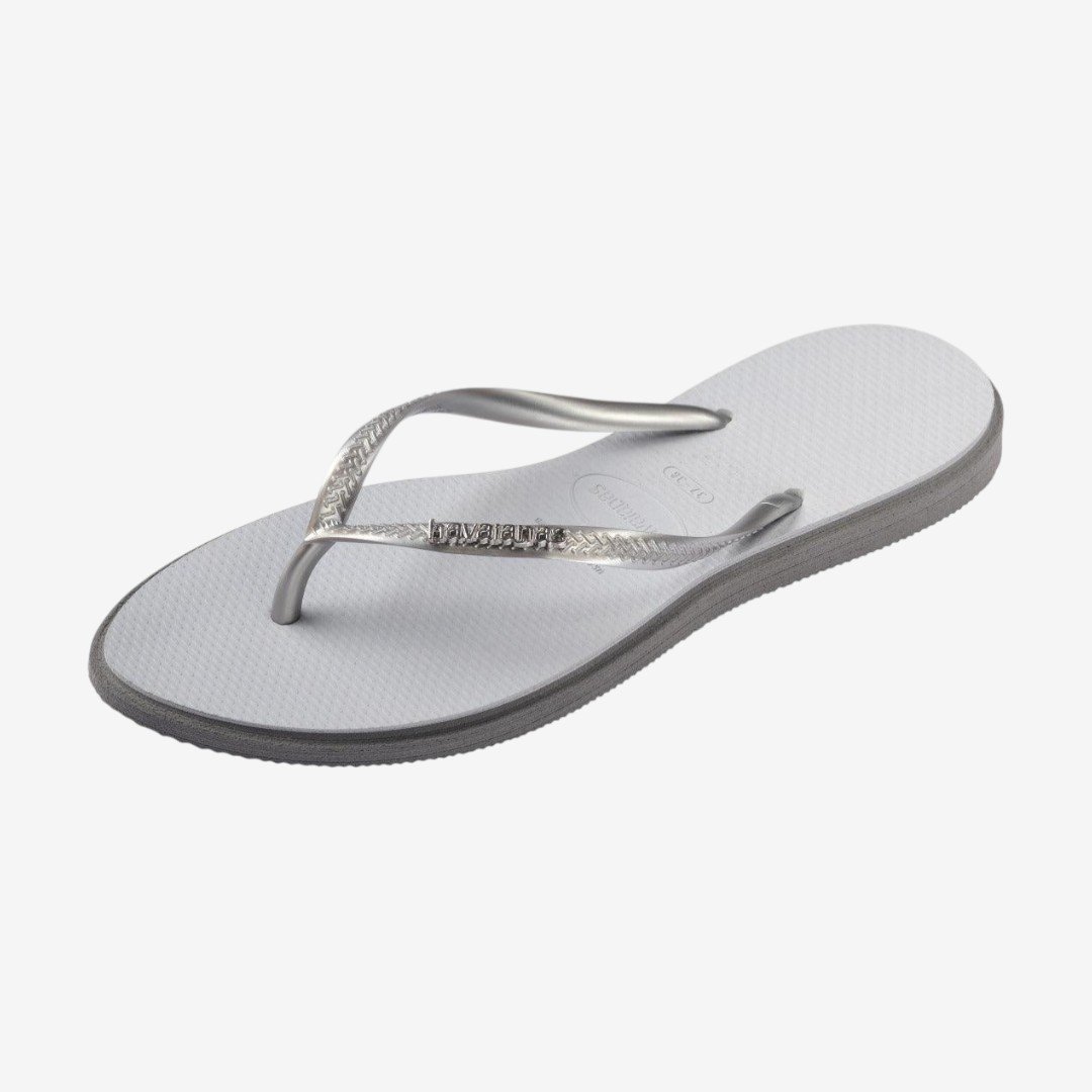 Chinelo Havaianas Slim Point Cinza Prata 7