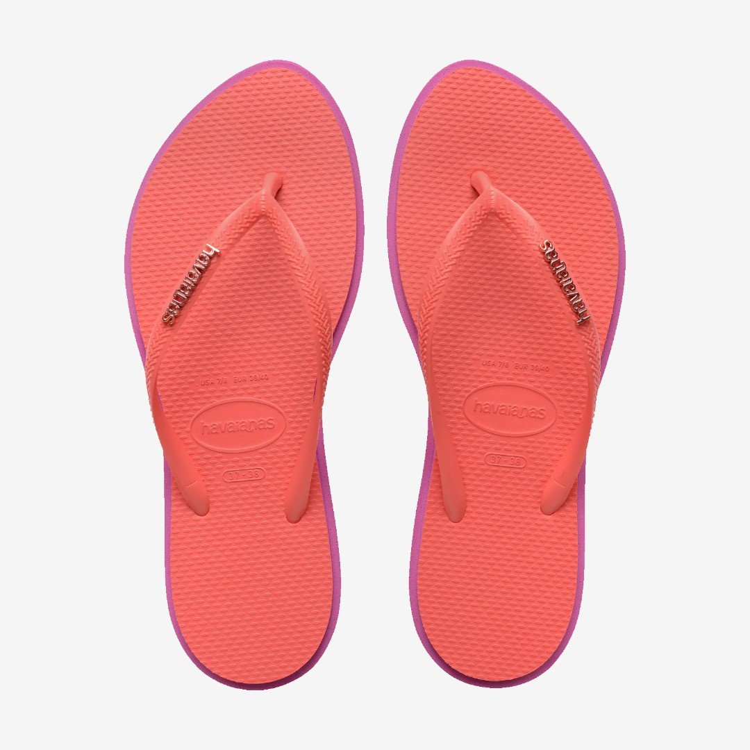 Chinelo Havaianas Slim Point Coral