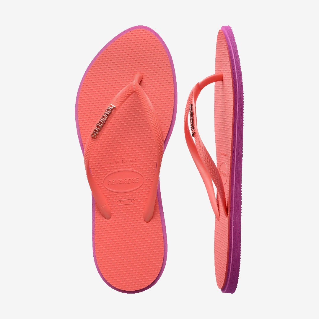 Chinelo Havaianas Slim Point Coral Coral 6