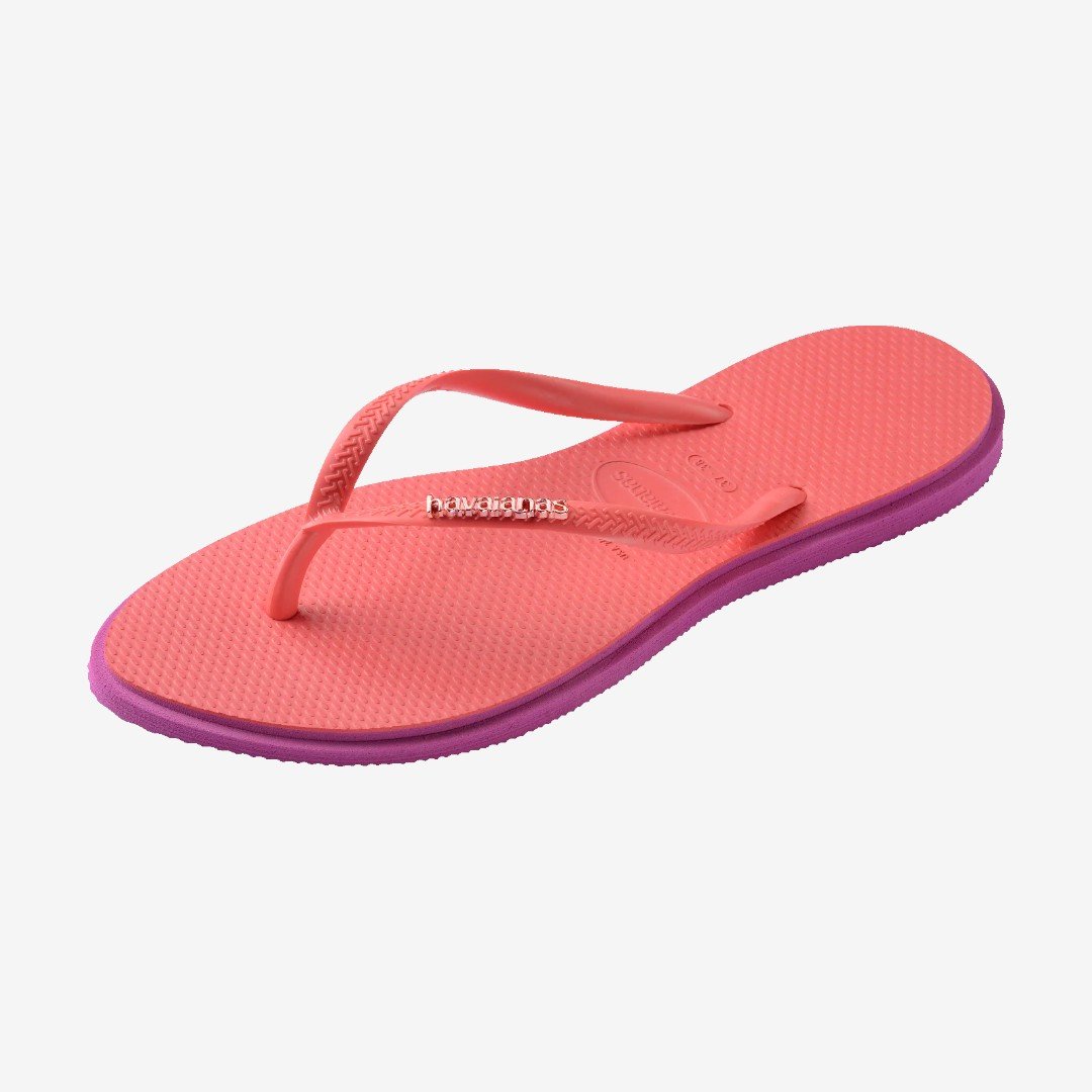 Chinelo Havaianas Slim Point Coral Coral 7